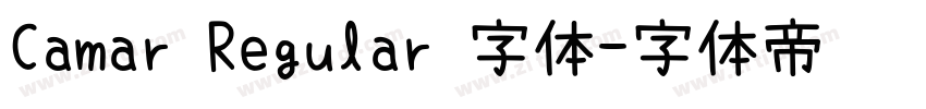 Camar Regular 字体字体转换